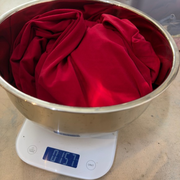 winter wedding guest Red Halter V Neck Empire Waist Maxi Dress Women's Size 6 - Picture 6 of 6